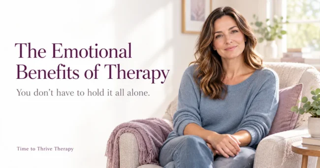 Emotional benefits of therapy